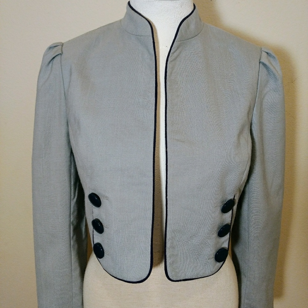 Vintage Cropped Sailor Jacket